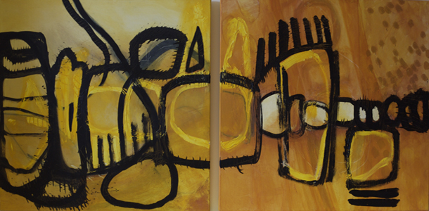 Denise Lachapelle, Regarder en Silence, Dyptique, 2002